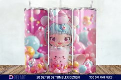 3D Marigold Spring Flower Tumbler Wrap Product Image 1