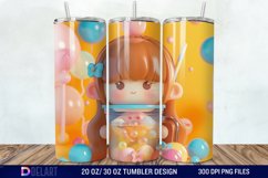 3D Marigold Spring Flower Tumbler Wrap Product Image 1