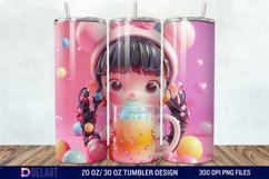 3D Marigold Spring Flower Tumbler Wrap Product Image 1