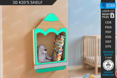 Kids Shelves Laser Cut Bundle|Wall Racks Template|Kids Room Product Image 6