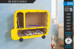 Kids Shelves Laser Cut Bundle|Wall Racks Template|Kids Room Product Image 7