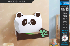 Kids Shelf Laser Cut|Wall Rack Template|Kids Room Decor SVG Product Image 1