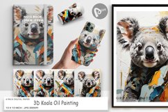 Digital Paper 3D Koala Painting Product Image 1
