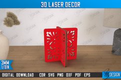 3D Laser Décor | Box Shape | Wooden Decorative Figurine Product Image 1