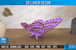 3D Laser Décor |Butterfly Shape | Wooden Decorative Figurine Product Image 1