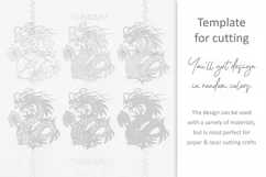 Chinese Dragon Year SVG, 3D layered paper laser cutting file Product Image 3