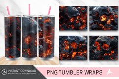 3D Lava Skull Tumbler Wrap Product Image 1