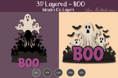 BOO 3D Layered SVG Product Image 1