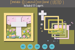 3D Layered Easter Cross Floral Product Image 1