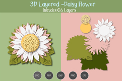3D Layered Daisy Flower Product Image 1