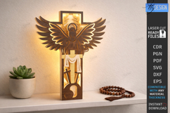 3D Layered Easter Decor Laser Cut | Multilayered Night Light Product Image 1