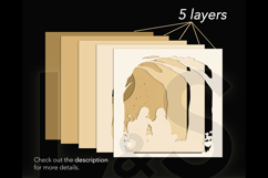 layered sister shadow box template