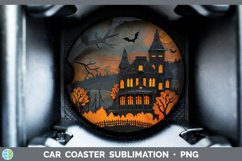 Gorgeous3D Layered Halloween Car Coaster design.