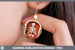 Gorgeous3D Layered Halloween Round Earrings design.