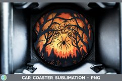 Gorgeous3D Layered Halloween Car Coaster design.