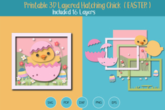 3D Layered Easter Hatching chick Product Image 1