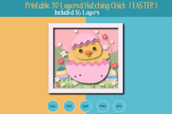 3D Layered Easter Hatching chick Product Image 2