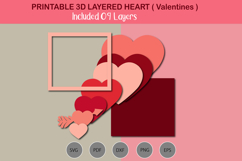 3D Layered Heart Product Image 3