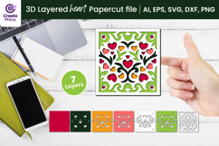 paper cutting-3d layered svg-heart papercut-heart svg-decorative svg-love svg-romantic-heart-