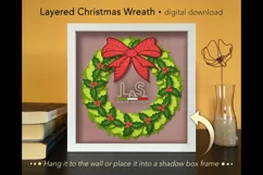 3D layered holiday door hanger
