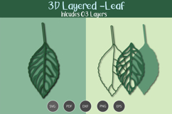 3D Layered Leaf Product Image 1