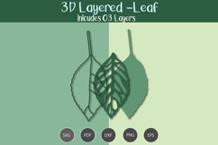 3D Layered Leaf Product Image 2