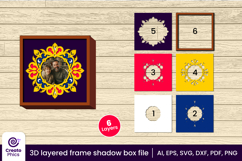 3d layered-papercut file-shadow box-3d svg-photo frame-layered paper cut-laser cut-decorative-frame-
