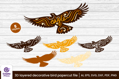 3d layered-papercut svg-papercut-laser cut-paper cutting-bird svg-birds papercut-decorative