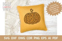 3d layered pumpkin leopard print halloween design svg for cricut cutting files and hot press design