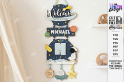 3D Baby Wall Sign Laser Cut | Newborn | Layered Wall Decor Product Image 1