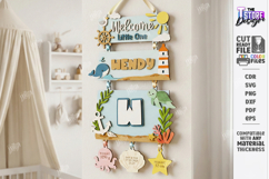 3D Baby Wall Sign Laser Cut | Newborn | Layered Wall Decor Product Image 1