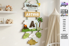 3D Baby Wall Sign Laser Cut | Newborn | Layered Wall Decor Product Image 1