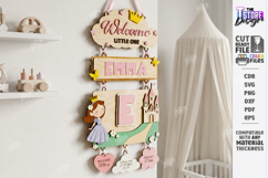 3D Baby Wall Sign Laser Cut | Newborn | Layered Wall Decor Product Image 1