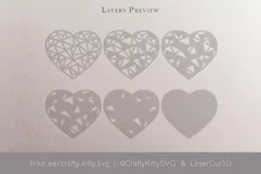 3D Heart SVG, Heart Laser Cut, Layered Heart, Heart Papercut Product Image 2
