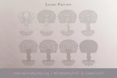 3D Love SVG, Tree of Love SVG, 3D layered paper cut Product Image 3