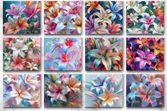 3D Lilies Flowers Tumbler wrap Bundle Product Image 3