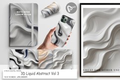 Digital Paper 3D Fluid Abstract Product Image 1