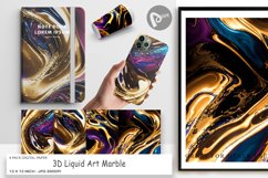 Digital Paper 3D Liquid Art Marble Product Image 1