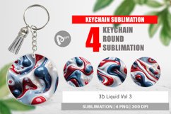 Keychain 3D Liquid Product Image 1