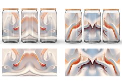 Glass Can Wraps 3D Liquids Cream Color Product Image 4