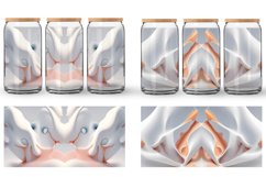 Glass Can Wraps 3D Liquids Cream Color Product Image 2