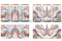 Glass Can Wraps 3D Liquids Cream Color Product Image 3