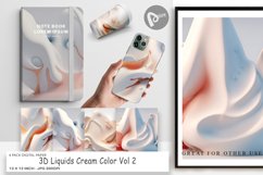 Digital Paper 3D Liquids Cream Color Product Image 1