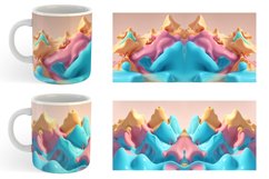 3d Liquids Pastel Color | Mug sublimation design Product Image 2