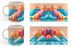 3d Liquids Pastel Color | Mug sublimation design Product Image 3