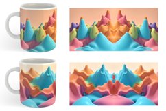 3d Liquids Pastel Color | Mug sublimation design Product Image 5
