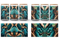 Glass Can Wraps 3d Liquids Turquoise Color Product Image 4