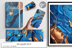 Digital Paper 3d Liquids Product Image 1