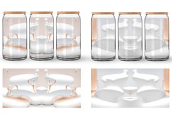 Glass Can Wraps 3d Liquids White Color Product Image 5
