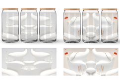 Glass Can Wraps 3d Liquids White Color Product Image 2